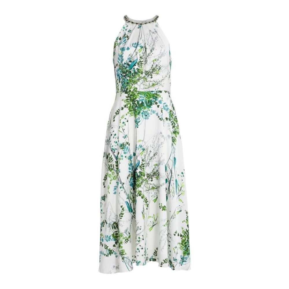 TERI JON by Rickie Freeman Embellished Halter Midi Dress Size 4 NWT - Picture 6 of 10